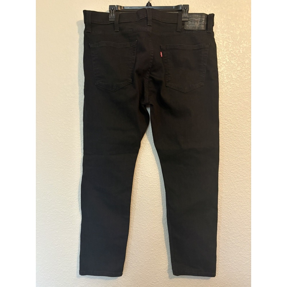 Levis 512 Jeans Mens 38x30 Black Distressed Stretch Denim - Picture 11 of 12
